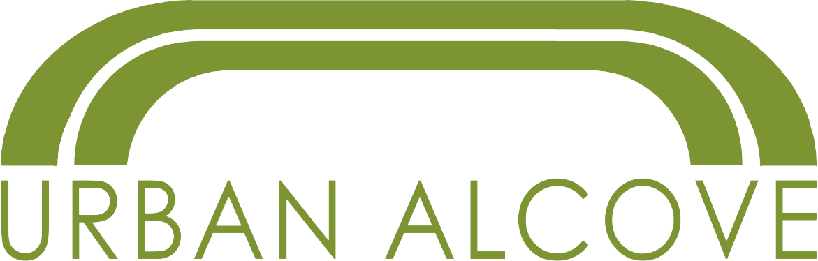 Urban Alcove Logo - multifunktionale Sitzgelegenheiten im Straßenraum - menschenfreundlich, insektenfreundlich, klimafreundlich